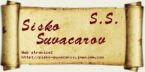 Sisko Suvačarov vizit kartica